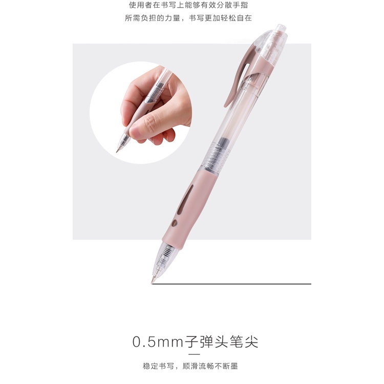 Bút Mực gel Ngòi 0.5mm Màu Sắc retro wj383