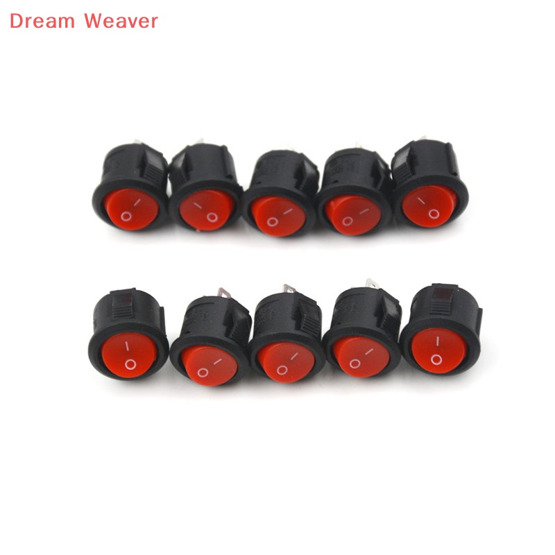 Bộ 10 Công Tắc Tròn Đường Kính 16mm mini 2 pin on-off 3a / 250v M I