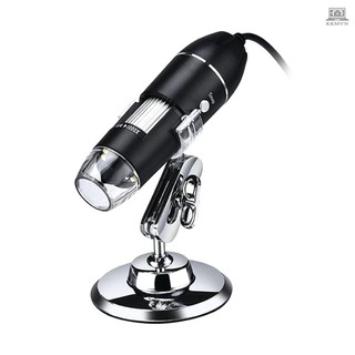 3 In 1 USB & MICRO USB &Type-C Digital Microscope 1600X Magnification Camera 8 LEDs with Stand Compatible with Android Windows/XP Win 7 8 10 Vista Linux Mac Portable Handheld Inspection  Magnifier