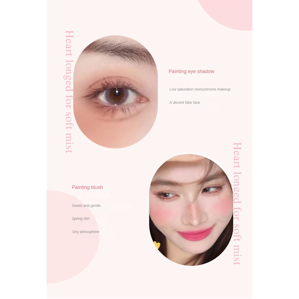Phấn má hồng đơn sắc JULYSTAR Matte Vigor trang điểm nude tự nhiên mịn mượt có 6 màu