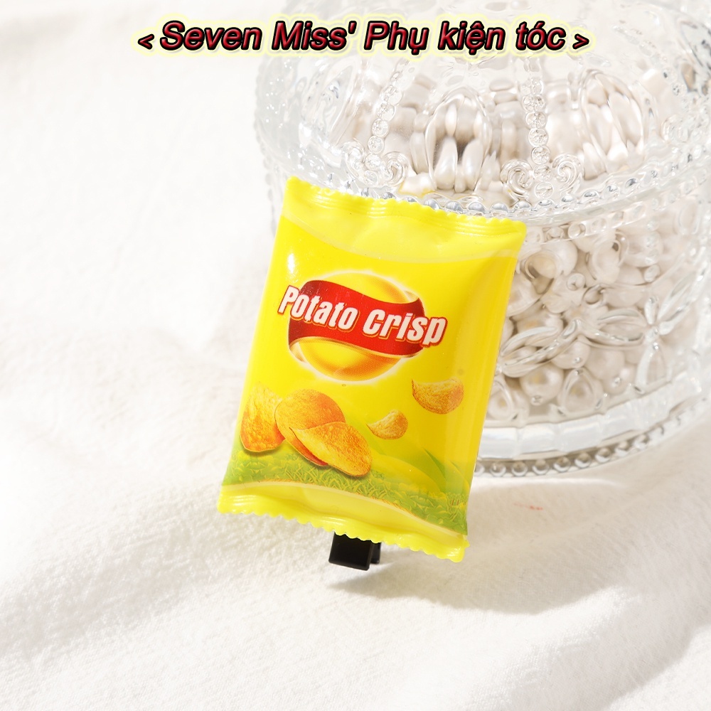 Kẹp Tóc Nhỏ Hình Đồ Ăn Vặt Hoạt Hình Vui Nhộn Cho Bé Gái