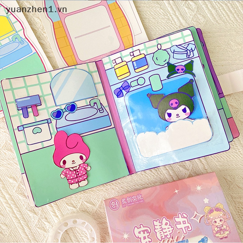 Zhen Kawaii Bộ Đồ Chơi Xếp Hình Dán sanrio kuromi Hoạt Hình Sáng Tạo Vui Nhộn diy Cho Trẻ Em vn