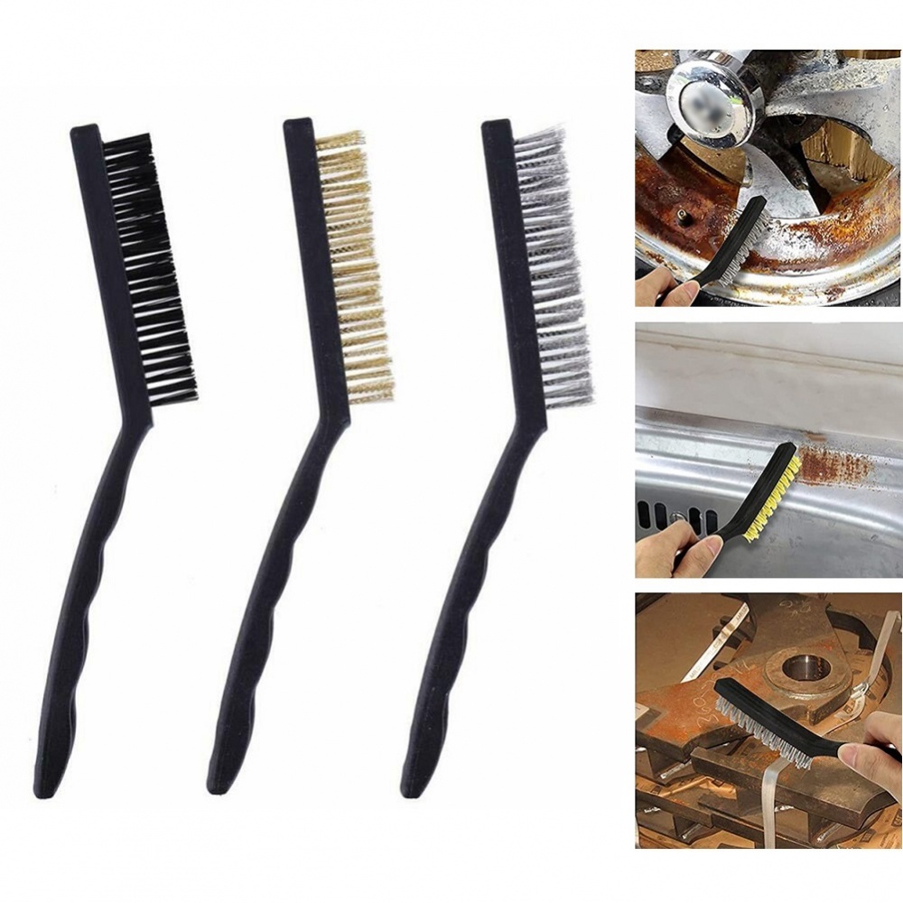 Bàn Chải mini Bằng Đồng Thau Và Kim Loại Làm Sạch Rỉ Sét