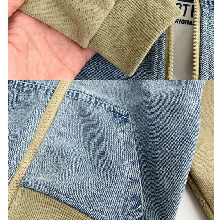 Áo Khoác Có Nón Và Khóa Kéo Phong Cách Hàn Quốc Thời Trang Mùa Thu Mới Cho Bé Trai