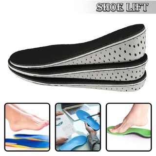 Shoe Height Increase Insoles Heel Lift 2/3/4cm Pads Sole Foot Unisex Washable