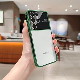 Sang Trọng Ốp Điện Thoại tpu Trong Suốt Mạ Điện Chống Rơi Cho samsung galaxy s23 plus s22 ultra s21fe s20fe