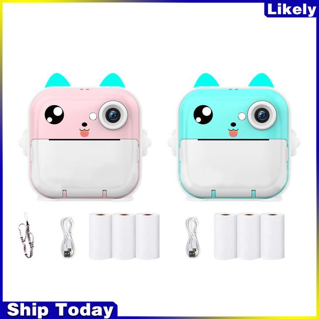 Máy Ảnh q5 Màn Hình 2 inch Bằng Giấy In Họa Tiết Môi Làm Quà Tặng Đồ Chơi Lý Tưởng Cho Bé Trai Bé Gái 3-12 Tuổi