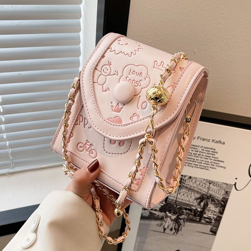 Túi Đeo Vai Phối Dây Xích Thiết Kế Mới Cao Cấp Thời Trang Dành Cho Nữ