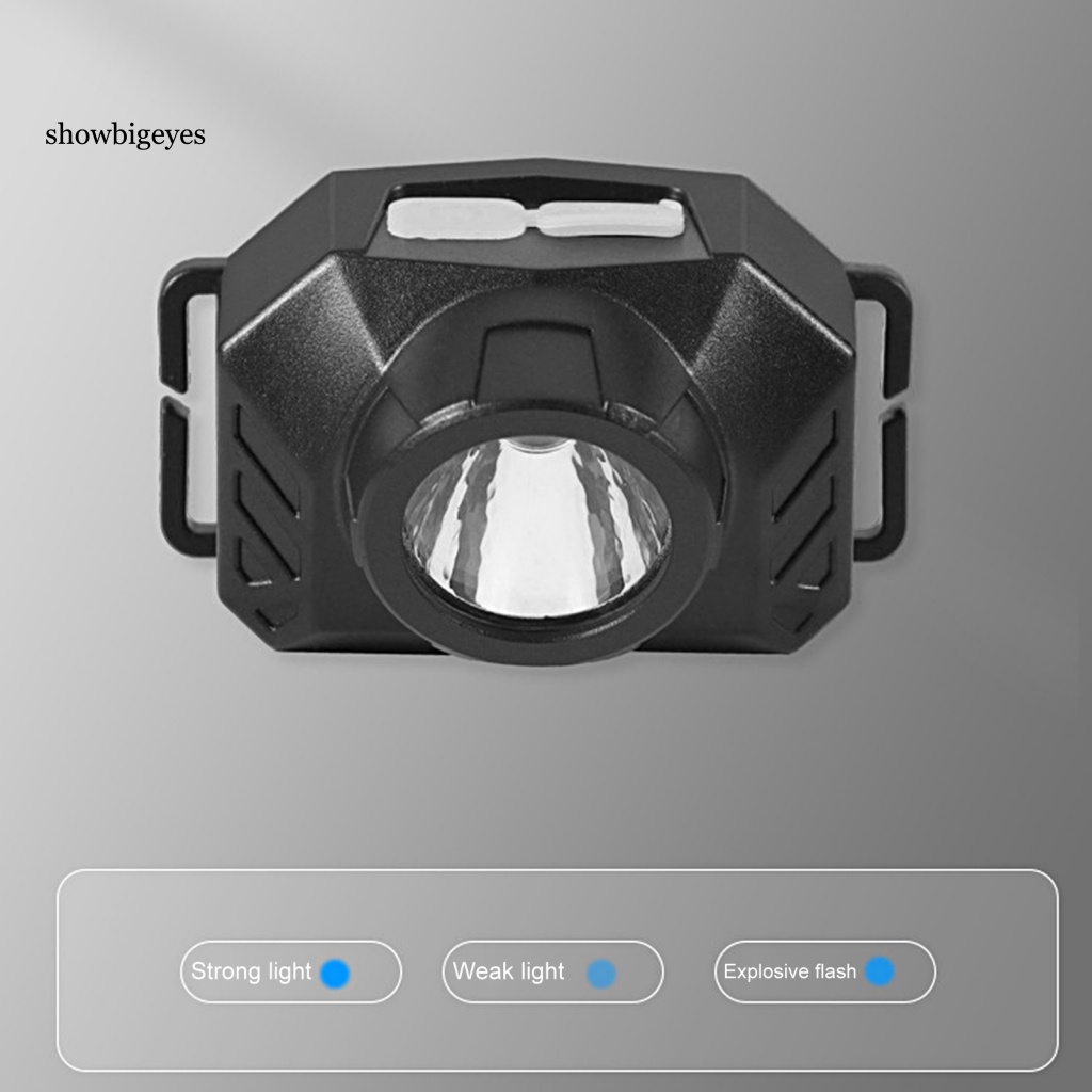 Sges Đèn led Đội Đầu Đa Năng Độ Sáng Cao Chống Thấm Nước ipx4 mini Kèm Sạc usb Tiện Dụng Cho Câu Cá / Ban Đêm