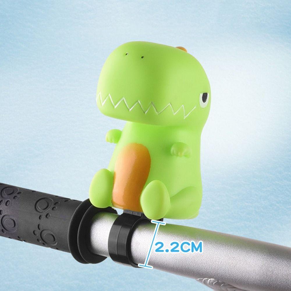 Btlimer Chuông Silicon Hình Khủng Long Hoạt Hình Siêu Lớn Gắn Tay Lái Xe Đạp Cho Bé