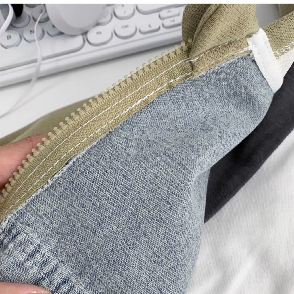 Áo Khoác Giả Hai Mảnh Có Mũ Trùm Và Khóa Kéo Phong Cách Nhật Bản Thời Trang Mới 2023 Dành Cho Bé Trai