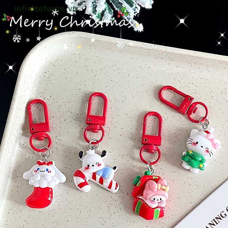 SANRIO  Móc Khóa Hình Búp Bê Hoạt Hình melody cinnamoroll pochacco Trang Trí Ba Lô