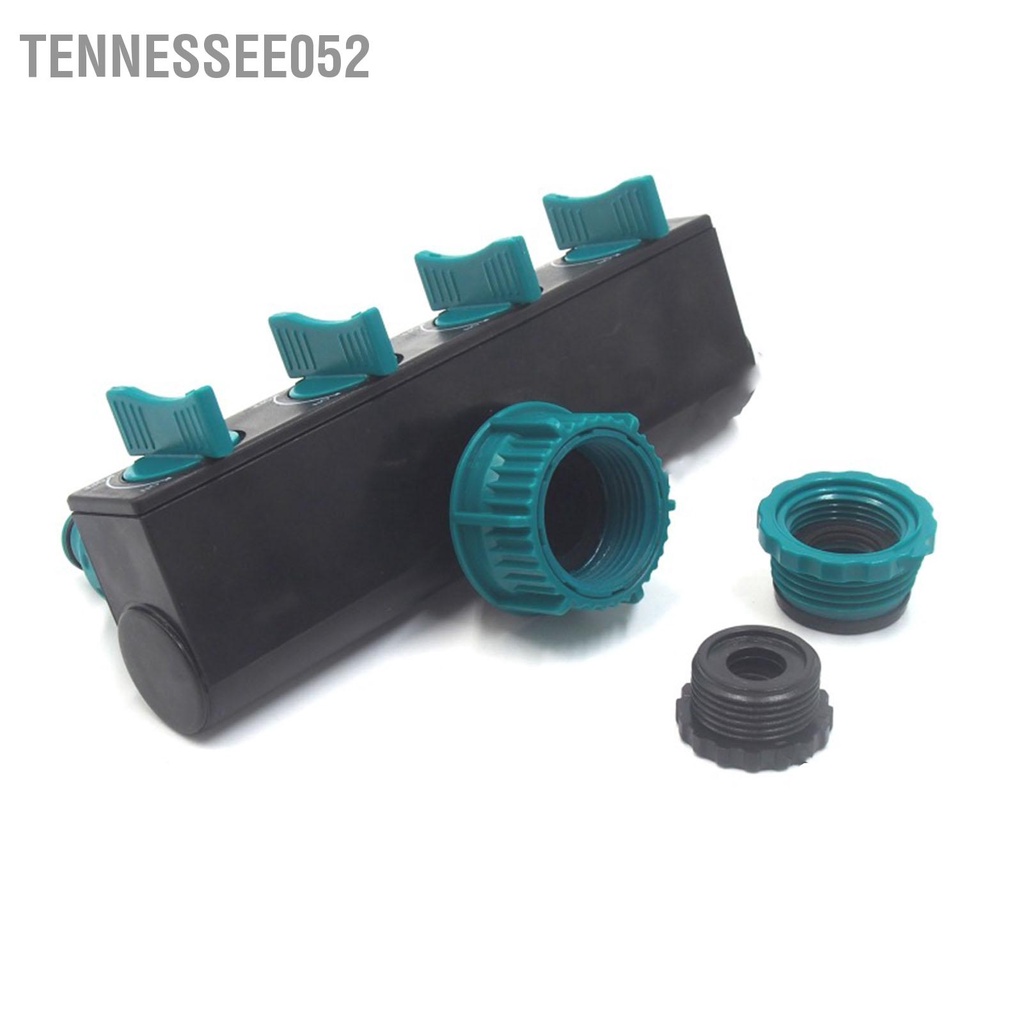 Tennessee052 4 Bộ Chia Nước Tưới Vườn Cây Adapter Đầu Nối Ống Cho Sân Bãi Cỏ Bảo Trì Châu Âu Vòi