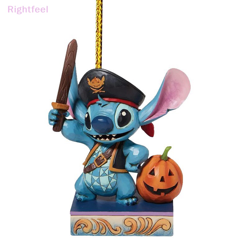 DISNEY Qfeel Đồ trang trí Nhân Vật lilo & stitch Hoạt Hình Bằng acrylic Trang Trí Cây Thông Giáng Sinh Mới
