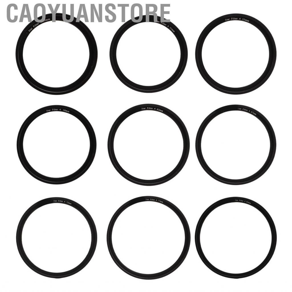 Caoyuanstore Adjustable Star Filter  Scratch Starburst Lens 4 Points Glare Coating for DSLR Cameras Accessories