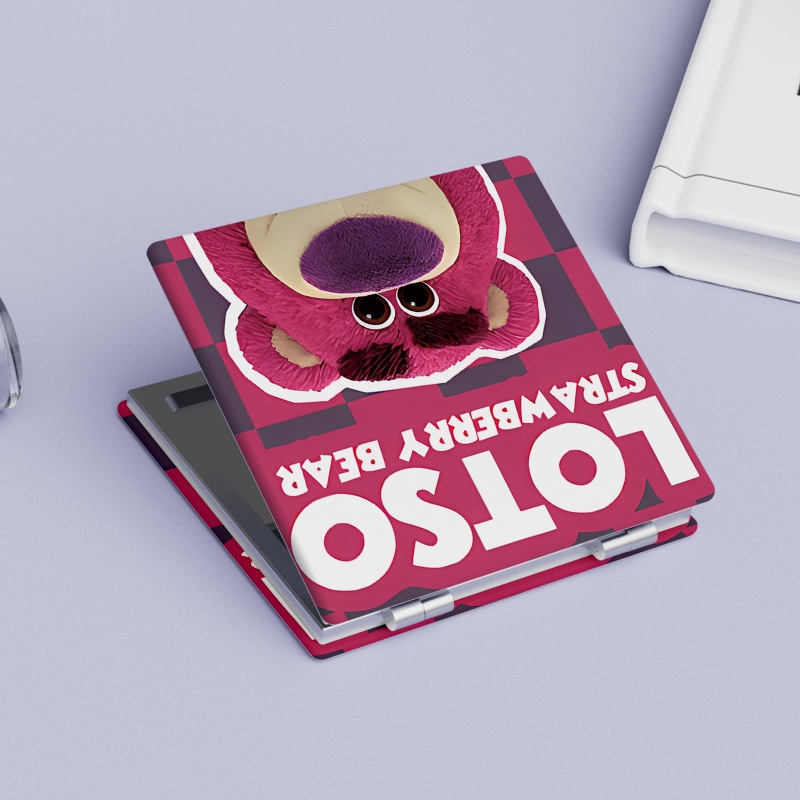 Dễ Thương Gương Trang Điểm Gấp Gọn Hình Gấu / Dâu Tây Xinh Xắn