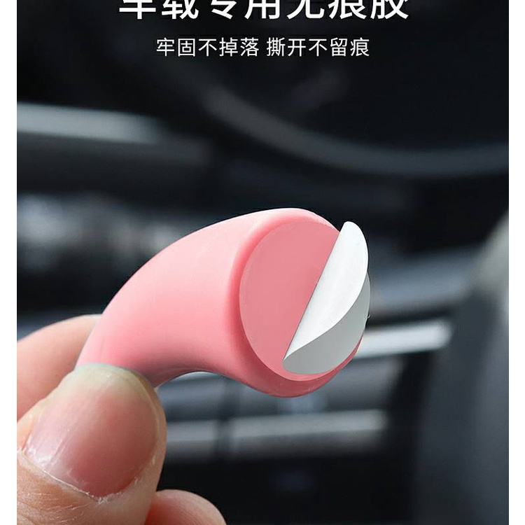 Vehicle Center Console Display Screen Stickers Small Horn Steering Wheel Devil Horn Cute Car Interior Decorations Doll Ornaments EqtX