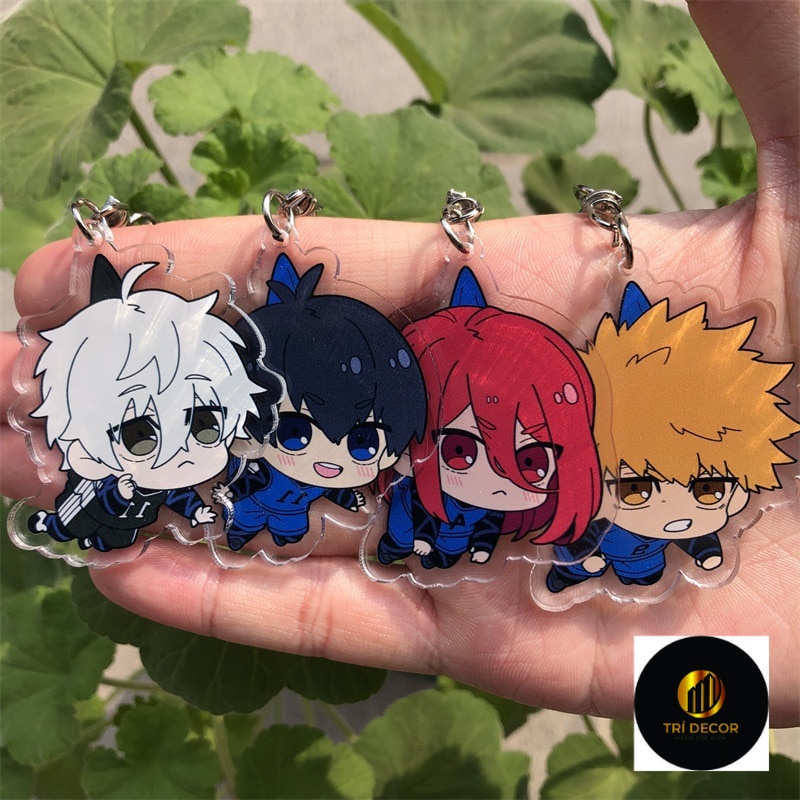 Móc khoá Anime BLUE LOCK Isagi Yoichi Seishiro Nagi Keychain Anime Manga Nhật Bản Phụ Kiện Trang Trí Túi xách Balo
