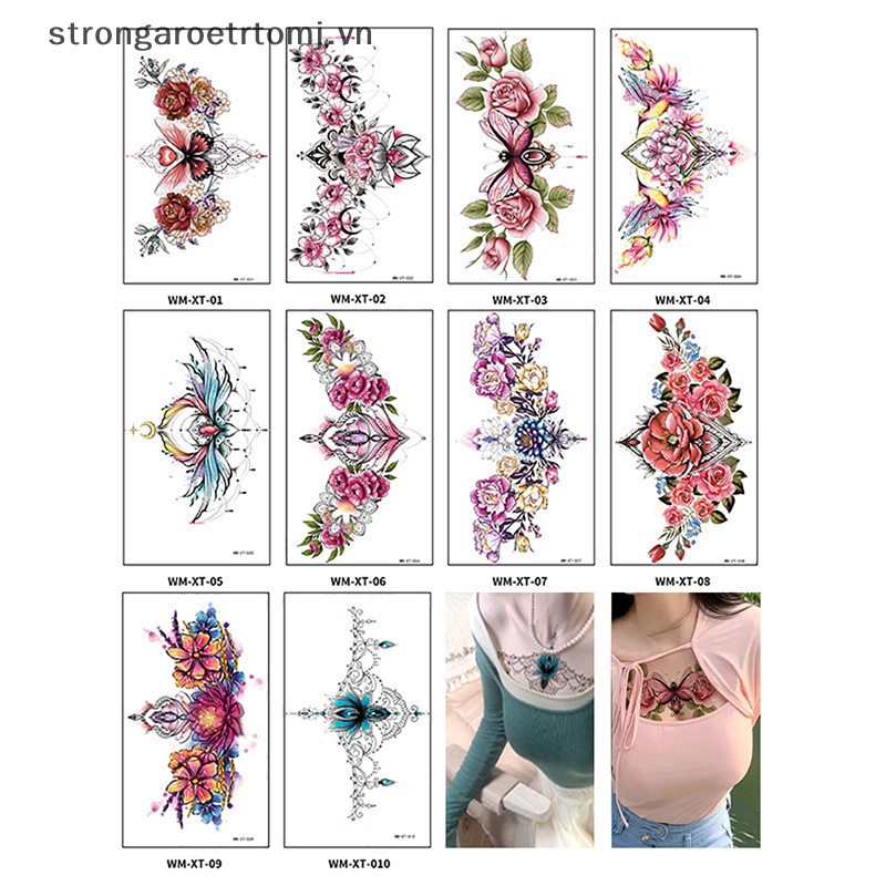 Hình Xăm Dán Tạm Thời Hình Hoa Chống Nước