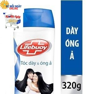 Dầu gội Lifebuoy 320gr Xanh tóc dày óng ả