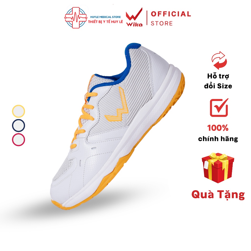 Giày Thể Thao Wika Sato Êm Nhẹ, Giày Cầu Lông Bóng Bàn Bóng Chuyền -Huy Lê