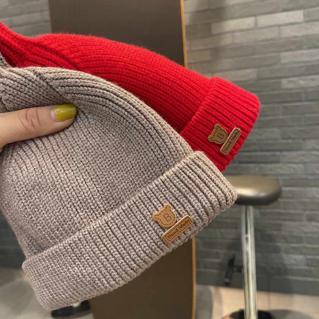 Dễ Thương Mũ beanie Hình Gấu Đáng Yêu Cho Bé