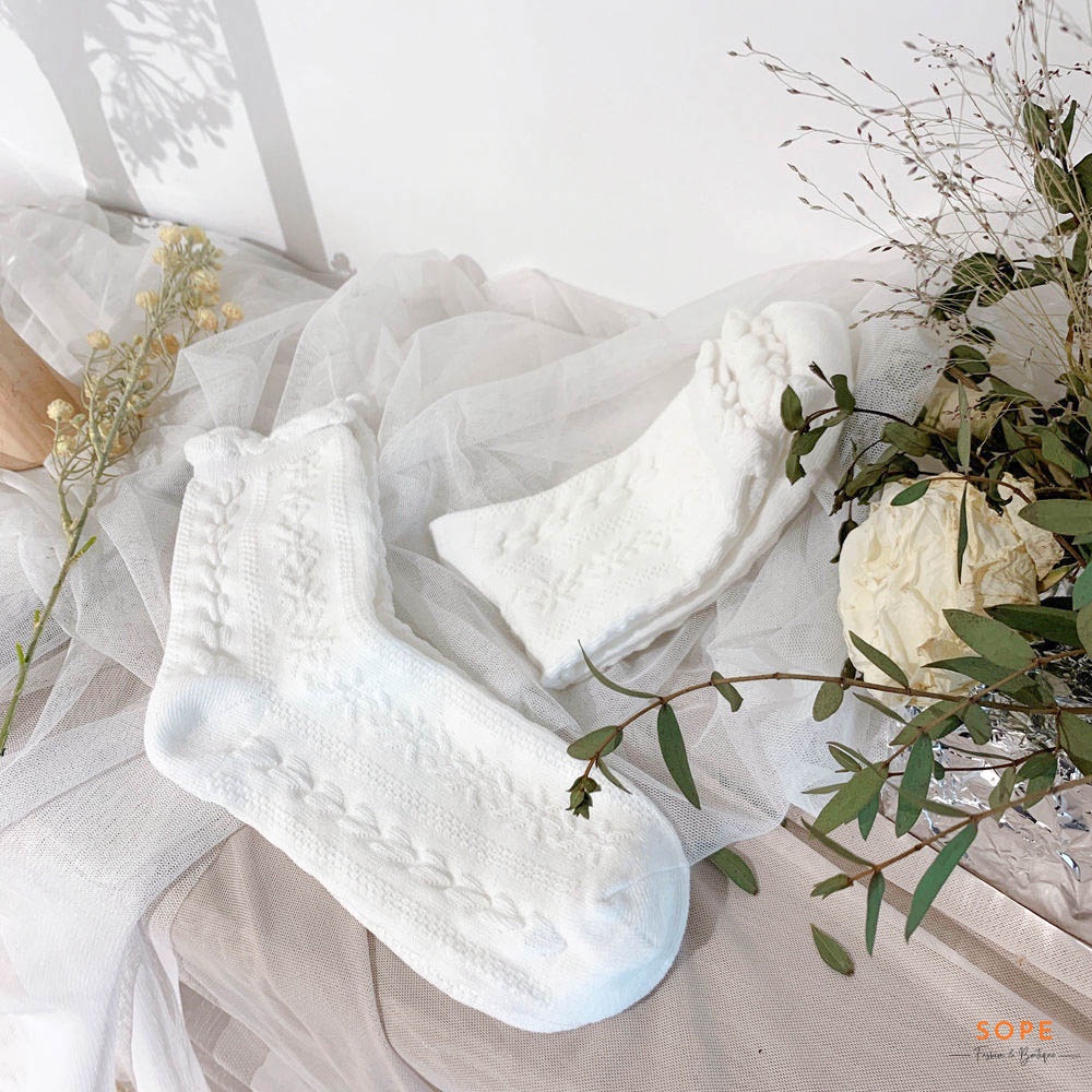 Tất cổ cao nữ chất liệu vải Hàn Quốc cao cấp co giãn 4 chiều,vớ cổ cao CC1 phong cách Ulzzang - Meitabox