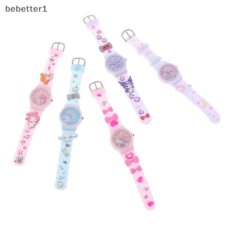 Đồng Hồ Đeo Tay bebetter1 kawaii hello kitty cinnamoroll kuromi Hoạt Hình Dễ Thương Chống Thấm Nước Làm Quà Tặng Sinh Nhật Cho Bé Gái