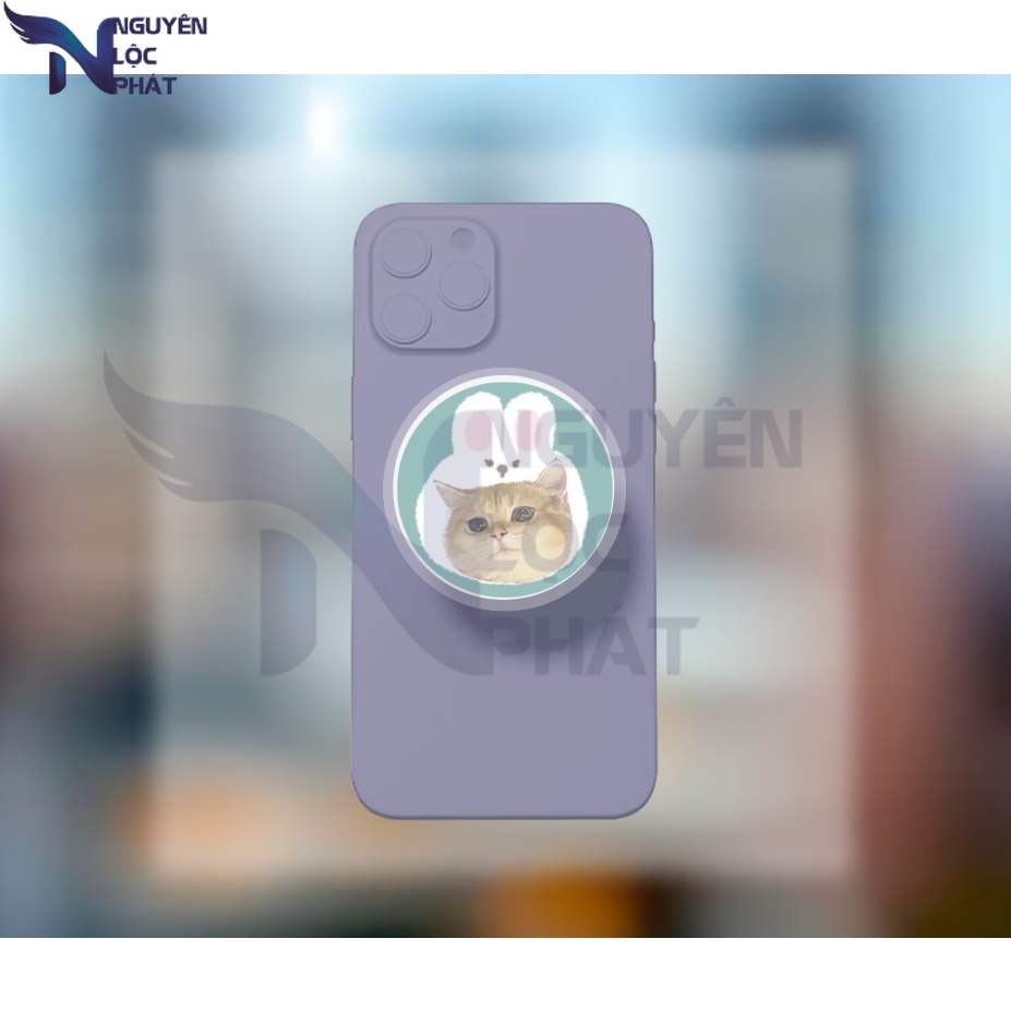POPSOCKET Giá đỡ điện thoại HÌNH CHÓ - MÈO chibi dễ thương nlpshop