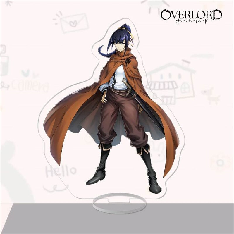 Mô hình Standee Anime Overlord Figure Ainz Ooal Gown Cosplay Acrylic mica trong anime chibi trưng bày