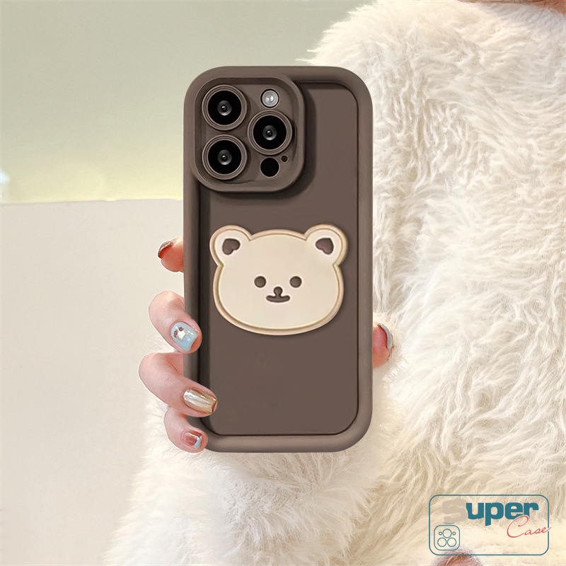 Hoạt Hình Ốp Điện Thoại Mềm Chống Sốc Hình Gấu Bông 3d Cho iphone 7plus x 8 7 6s 6 plus xs max 13 12 15 11 pro max xr 14 se 2020