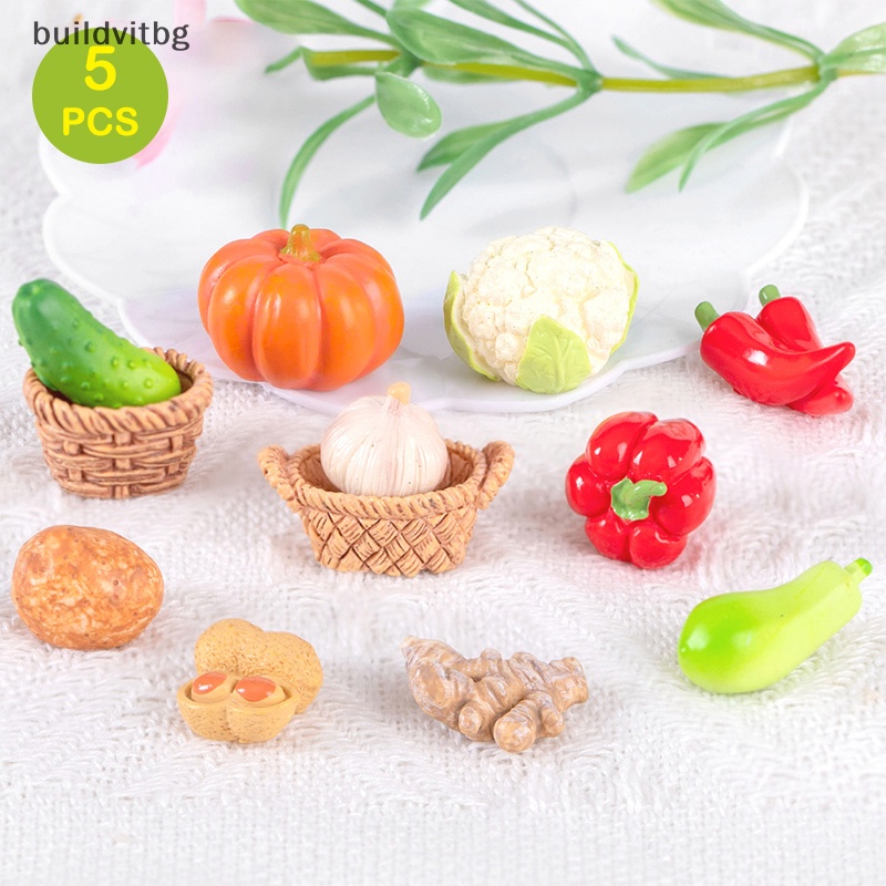 Set 5 Mô Hình Trái Cây Giả Trang Trí Tiểu Cảnh diy vitbg