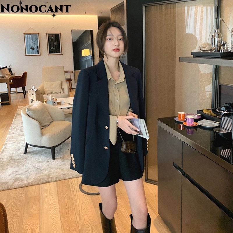 Nonocant áo khoác nữ blazer áo blazer nữ  Thời trang Thanh lịch INS Phong cách WXW2392TOV38Z230920