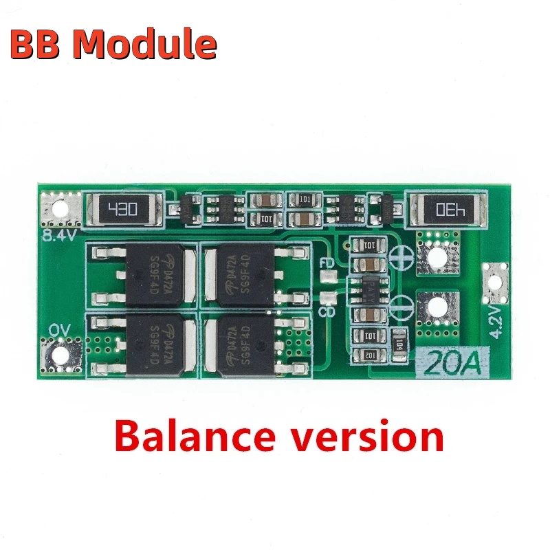 Bảng Mạch Cân Bằng Pin lithium 2s 20a 7.4v 8.4v 18650