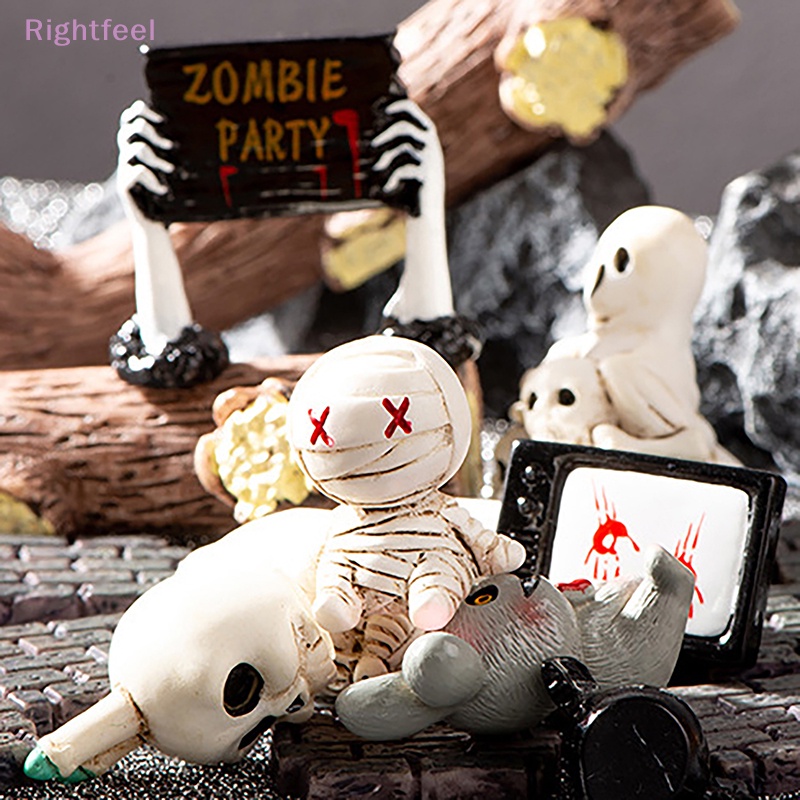 Mô Hình Đầu Lâu Xác Ướp Mini Trang Trí halloween Mới