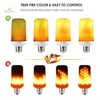 Bóng Đèn led e27 5w 4 Chế Độ Hiệu Ứng Ngọn Lửa Trang Trí