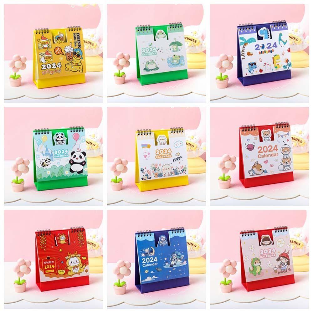 Lịch Để Bàn 2024 Họa Tiết Hoạt Hình doraemon Dễ Thương Dùng Làm Quà Tặng Cho Học Sinh / Văn Phòng
