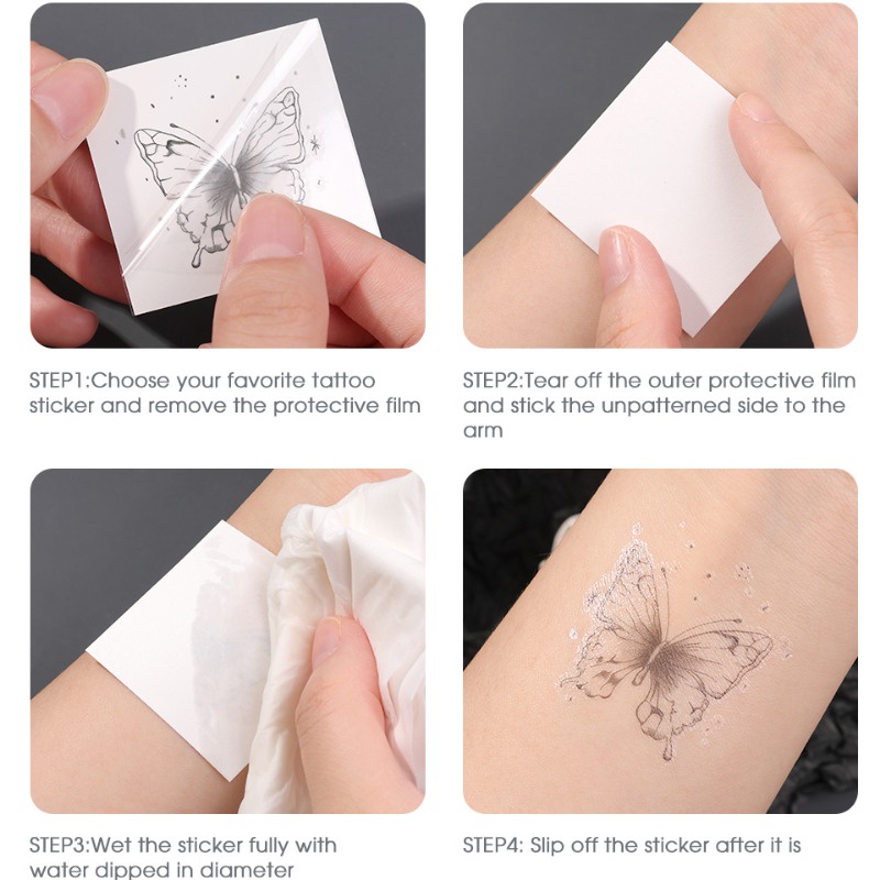 Miếng Dán Hình Xăm Tạm Thời / Hình Xăm Tạm Thời / Hình Xăm Giả / Đường Viền Đen Chống Nước