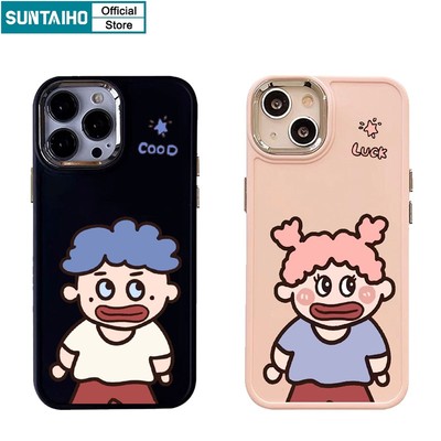 Suntaiho Ốp Điện Thoại silicone Mềm Chống Sốc In Hình Bé Trai / Bé Gái Cho iphone 15 14 12 13 11 pro max ip 7 8 plus iphon x xr xs max