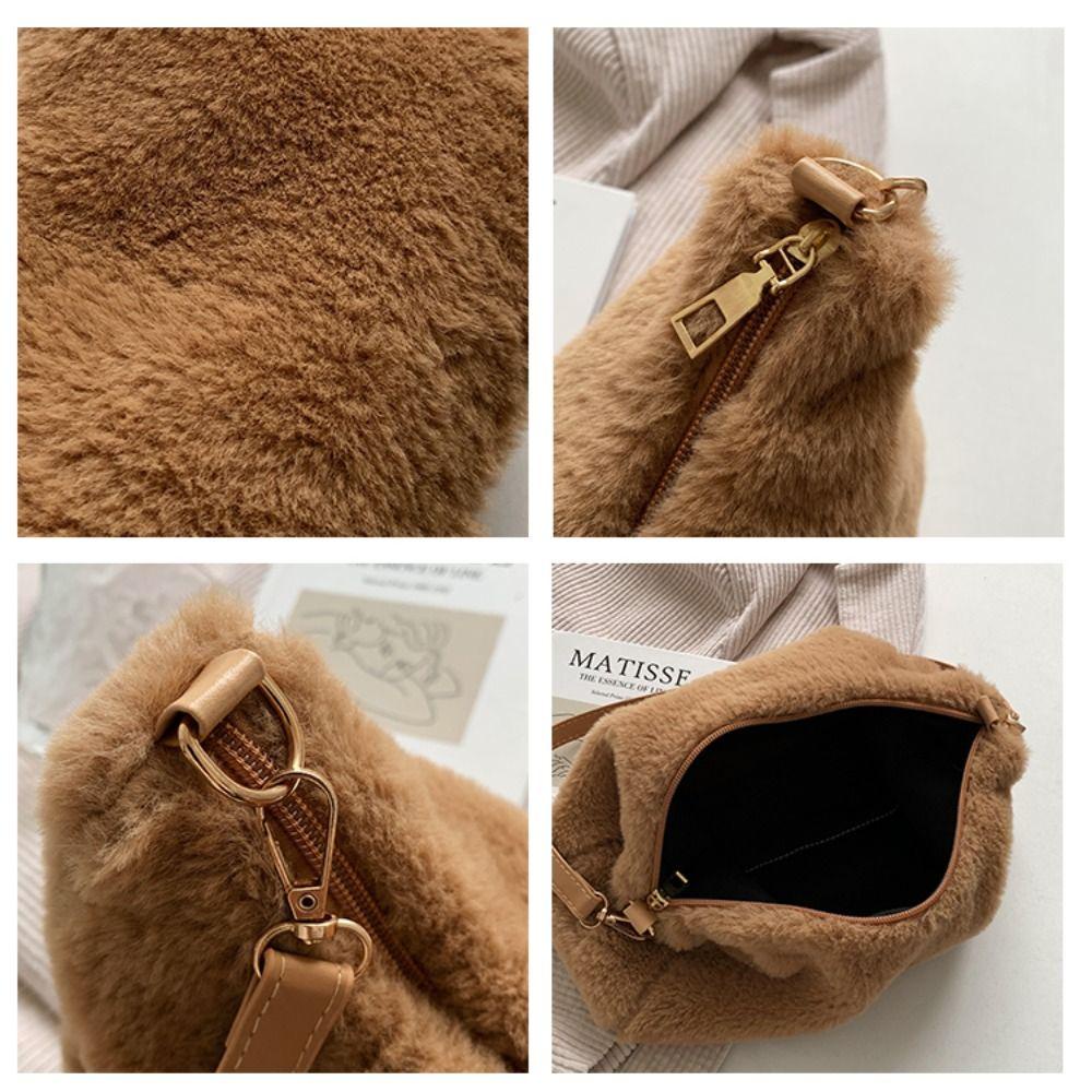 UUMIR Túi Xách Lông Giả Mềm Mại mini Thời Trang Mùa Đông Cho Nữ