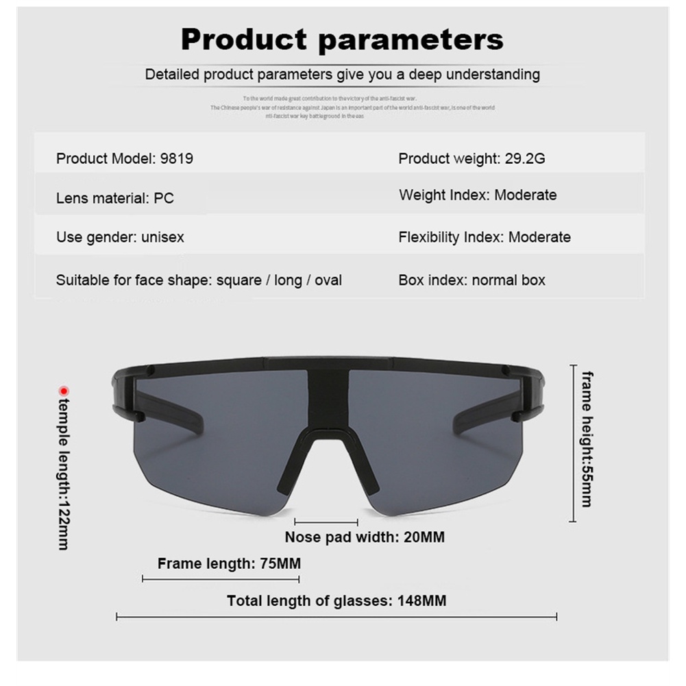 ⚡Còn Hàng⚡ Kính đi Xe đạp Kính Thể Thao Ngoài Trời Kính Mát đi Biển Cắm Trại Leo Núi Uv400 Kính Râm đi Xe đạp Kính Râm