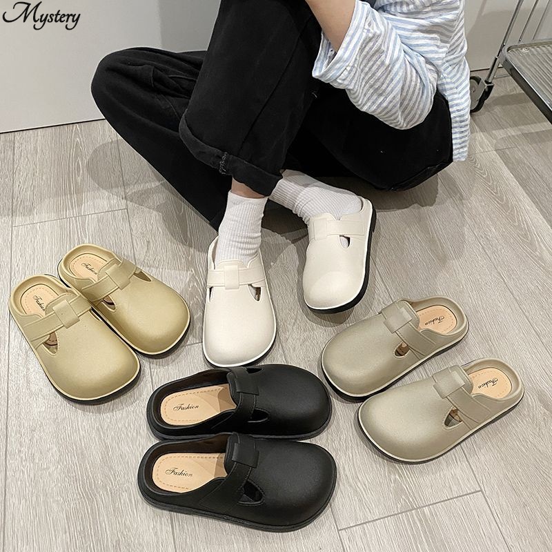 Giày Lười Màu Trơn Chống Trượt Thời Trang Cho Nữ