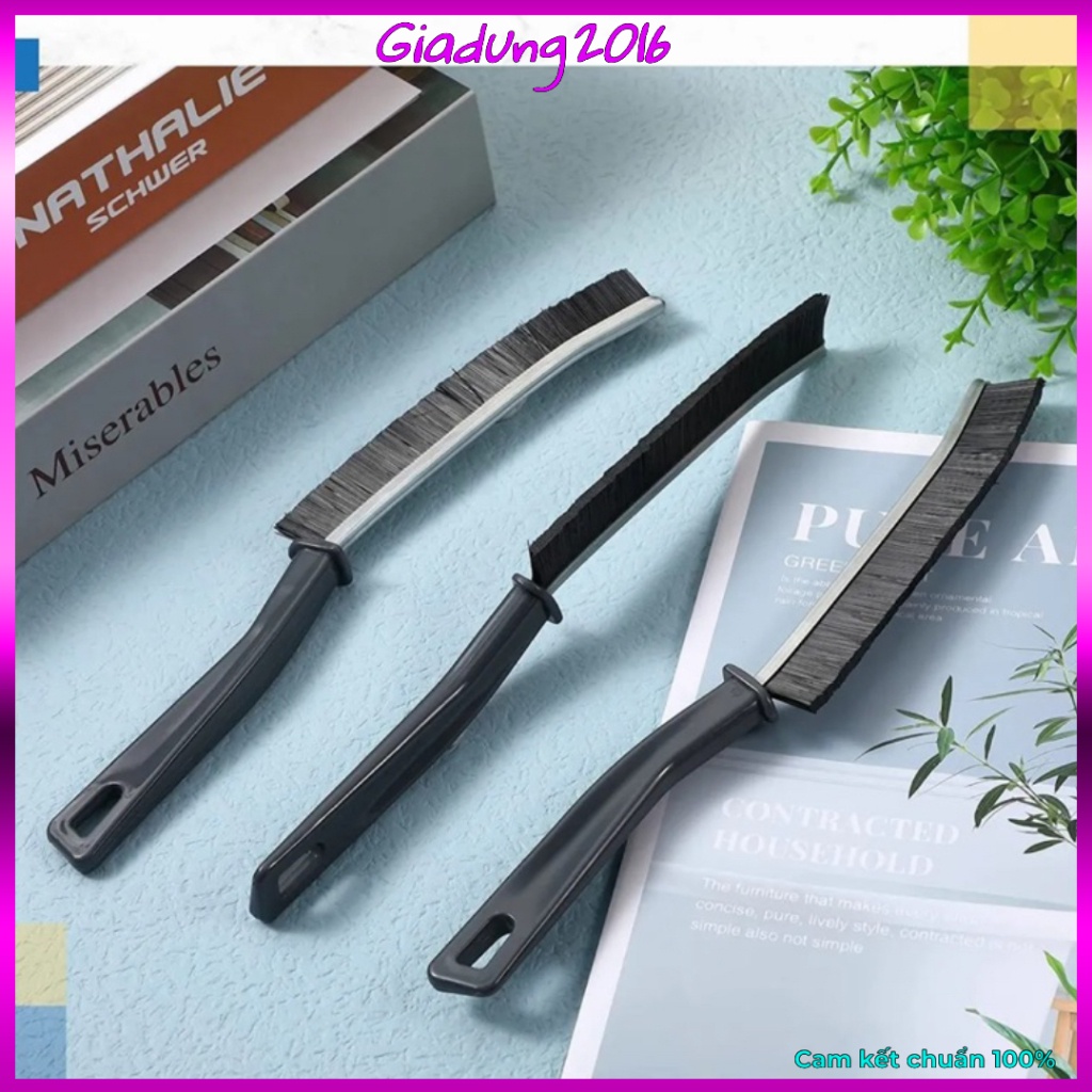 Bàn Chải khung thiếc cọ vệ sinh🌏FREE SHIP🌎Làm Sạch Khe rãnh hẹp Nylon Vệ Sinh Khe Cửa Sổ  Khe Hở Nhà Tắm Vệ Sinh Nhà