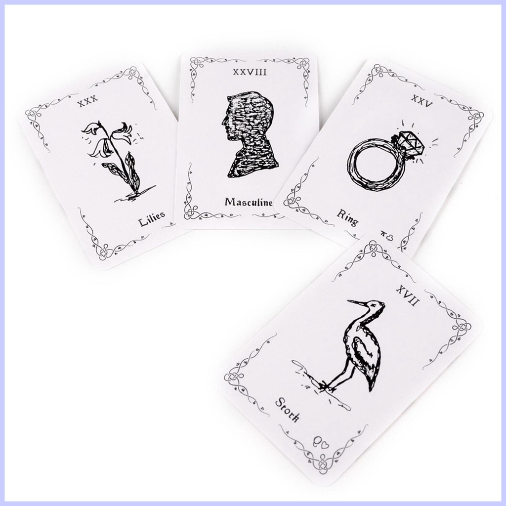 Bộ 36 Thẻ Bài tarot Phiên Bản Tiếng Anh luna lenormand wondekvn