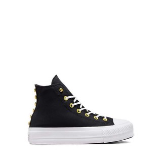 Giày Thể Thao Converse CTAS Lift Platform Star Studded Women's - Black/White/Gold