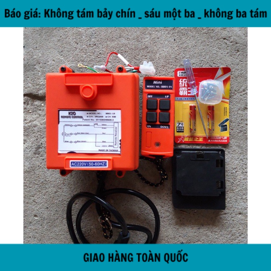 Điều khiển từ xa tời điện PA 4 nút BB01-18 - mới 100%, bảo hành 6 tháng (V)