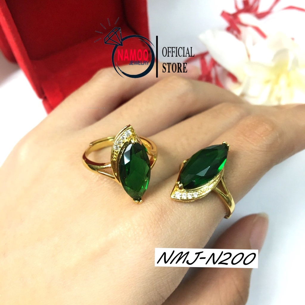 Nhẫn Nữ Hình Hạt Thoi Nhẫn Tự Điều Chính Kích Cỡ N200