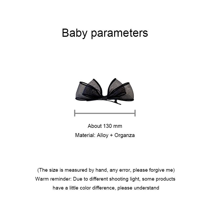 Kẹp Tóc Nơ Lưới Ba Chiều Phong Cách lolita Dành Cho Nữ