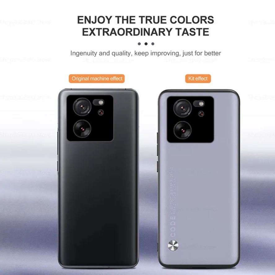 Ốp Điện Thoại Da pu Viền Silicon Thiết Kế Đơn Giản Sang Trọng Cho xiaomi 13t pro 2023 5g xiaomi13t xiomi mi 13 t pro 5g