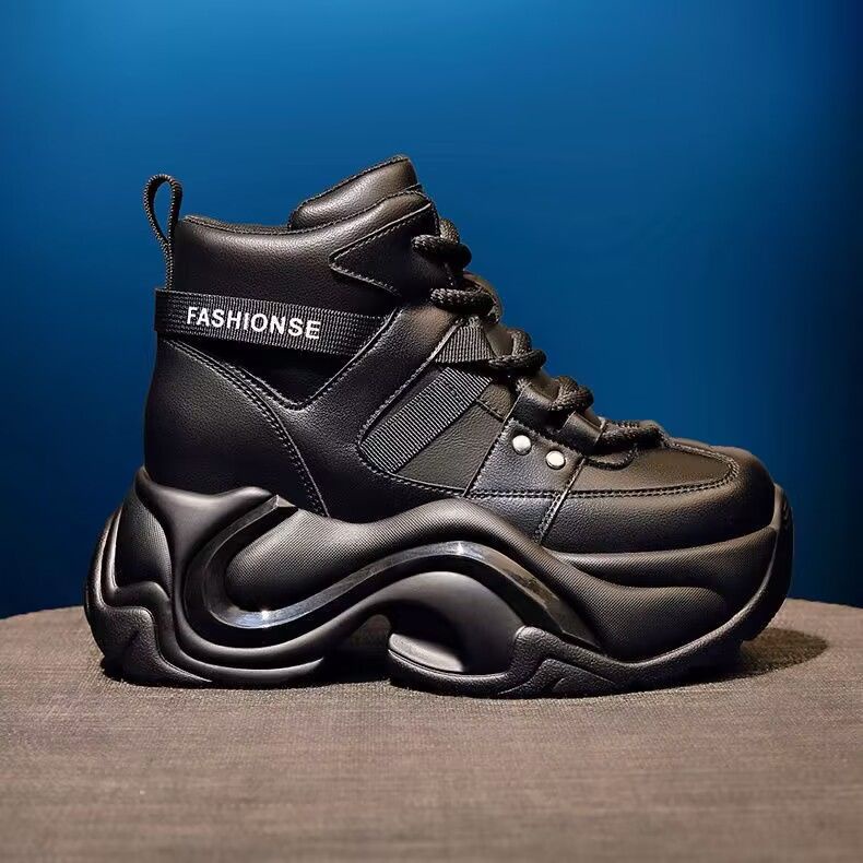 Giày Sneaker Cổ Cao Đế Dày Siêu Nhẹ Thời Trang Mùa Thu 2023 Phong Cách Mới Cho Nữ